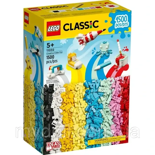 Конструктор Лего LEGO Classic Creative Color Fun 11032 Creative Building Set - 11032 Оригінал