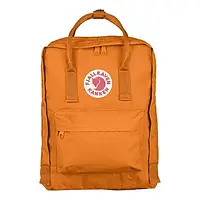 Городской влагостойкий рюкзак на 16 л с съёмной спинкой Fjallraven Kanken Classic Оранжевый Рюкзак-сумка