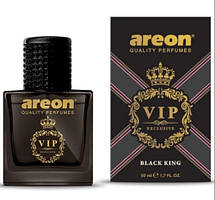 Ароматизатор VIP-спрей Чорний король (Black King) скло 50 мл Чорний дизайн Areon