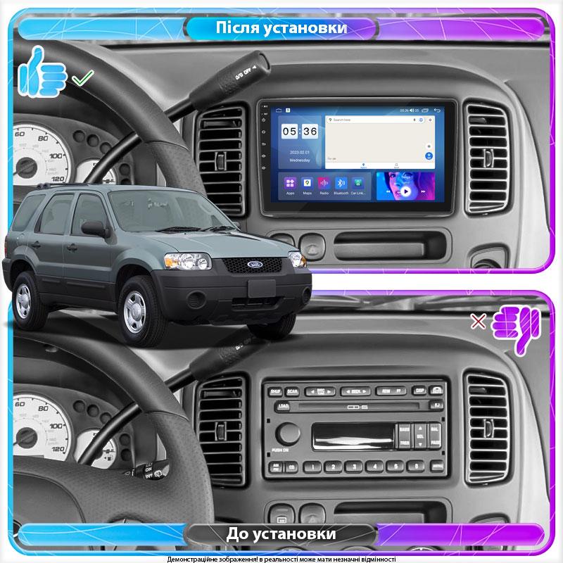 Lb Штатна магнітола для Ford Escape I Рестайлінг 2004-2007 екран 9" 2/32 Gb CarPlay 4G Wi-Fi GPS Prime