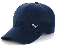 Бейсболка с трендовым патчем PM / мужская кепка пустышка / кепка с патчем NB / бейсболка мужская темно-синяя