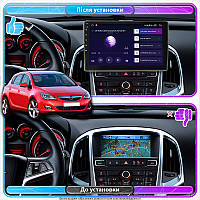 Go Штатная магнитола для Opel Astra J 2009-2012 экран 9" 4/64Gb CarPlay 4G Wi-Fi GPS Prime Android