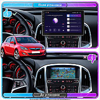 Lb Штатная магнитола для Opel Astra J 2009-2012 экран 9" 6/128Gb 4G Wi-Fi GPS Top Android