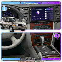Al Штатная магнитола для Jeep Commander 2005-2010 экран 10" 2/32Gb CarPlay 4G Wi-Fi GPS Prime Android