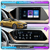 Lb Штатная магнитола для Hyundai Sonata VIII (DN8) 2019-2020 экран 10" 1/16Gb Wi-Fi GPS Base Android