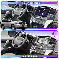 Lb Штатна магнітола для Toyota Land Cruiser 200 Series 2007-2012 екран 10" 2/32Gb Wi-Fi GPS Base Android