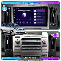 Al Штатна магнітола для Toyota Corolla Verso I Рестайлінг 2 2007-2009 екран 9" 4/32Gb 4G Wi-Fi GPS Top Android