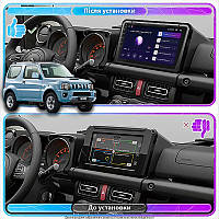 Al Штатна магнітола для Suzuki Jimny III Рестайлінг 2 2012-2019 екран 9" 4/64 Gb CarPlay 4G Wi-Fi GPS Prime Android