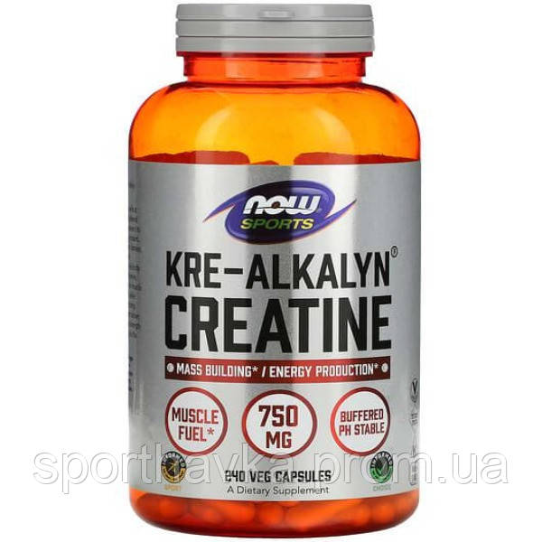 Kre-Alkalyn Sport's Creatine  Now Foods (240 вег капсул)