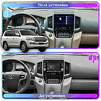 Go Штатная магнитола для Toyota Land Cruiser 200 Series Рестайлинг 2 2015-2021 экран 9" 4/64Gb CarPlay 4G