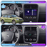 Al Штатна магнітола для Dodge Caliber I Рестайлінг 2009-2013 екран 9" 2/32 Gb 4G Wi-Fi GPS Top Android