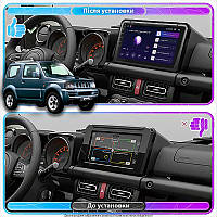 Al Штатна магнітола для Suzuki Jimny III Рестайлінг 1 2005-2012 екран 9" 4/64 Gb CarPlay 4G Wi-Fi GPS Prime Android