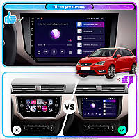 Al Штатна магнітола для SEAT Ibiza IV Рестайлінг 2 2015-2017 екран 9" 4/64Gb CarPlay 4G Wi-Fi GPS Prime Android