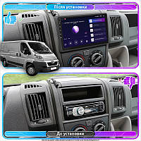 Al Штатная магнитола для Peugeot Boxer II 2006-2011 экран 9" 4/32Gb 4G Wi-Fi GPS Top Android