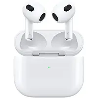 Беспроводные наушники Apple AirPods 3 White with Wireless Charging Case 2021, вкладыши с микрофоном (БУ)