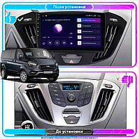 Al Штатна магнітола для Ford Tourneo Custom I Рестайлінг 2017-н.в. екран 9" 4/64Gb CarPlay 4G Wi-Fi GPS Prime Android