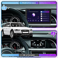 Al Штатна магнітола для Audi A4 allroad IV (B8) Рестайлінг 2011-2016 екран 9" 4/64Gb CarPlay 4G Wi-Fi GPS Prime Android