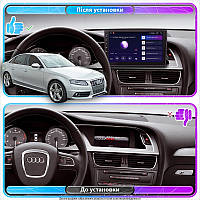 Al Штатна магнітола для Audi S4 IV (B8) 2008-2011 екран 9" 4/64 Gb CarPlay 4G Wi-Fi GPS Prime Android