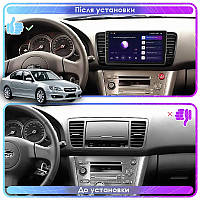 Al Штатна магнітола для Subaru Legacy IV Рестайлінг 2006-2009 екран 9" 4/64 Gb CarPlay 4G Wi-Fi GPS Prime Android