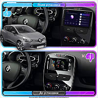 Al Штатна магнітола для Renault Clio IV 2012-2016 екран 9" 4/64 Gb CarPlay 4G Wi-Fi GPS Prime Android