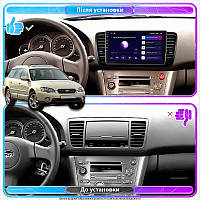 Al Штатная магнитола для Subaru Outback III 2003-2006 экран 9" 2/32Gb CarPlay 4G Wi-Fi GPS Prime Android