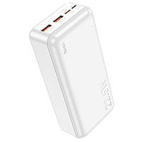 Білий павербанк 30000 mAh. Повербанк з швидкою зарядкою 22.5W HOCO J101B power bank