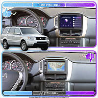 Al Штатная магнитола для Honda Pilot I Рестайлинг 2005-2008 экран 9" 2/32Gb 4G Wi-Fi GPS Top Android