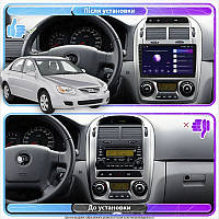 Lb Штатная магнитола для Kia Cerato I 2003-2007 экран 9" 2/32Gb 4G Wi-Fi GPS Top Android