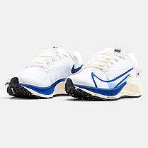Чоловічі Кросівки Nike Air Zoom Pegasus 37 White Blue / Найк Аїр Зум Пегасус 37 Білі з Синім, фото 4