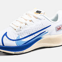 Чоловічі Кросівки Nike Air Zoom Pegasus 37 White Blue / Найк Аїр Зум Пегасус 37 Білі з Синім, фото 5