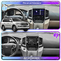 Al Штатна магнітола для Toyota Land Cruiser 200 Series Рестайлінг 2 2015-2021 екран 9" 6/128Gb 4G Wi-Fi GPS Top Android