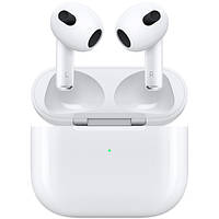 Беспроводные наушники Apple AirPods 3 White with Wireless Charging Case 2021, вкладыши с микрофоном (БУ)