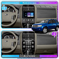 Lb Штатная магнитола  для Ford Escape I Рестайлинг 2 2007-2012 экран 9" 1/16Gb Wi-Fi GPS Base Android