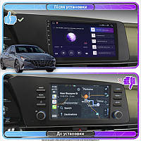 Al Штатная магнитола для Hyundai Elantra VII (CN7) 2020-н.в. экран 9" 4/32Gb 4G Wi-Fi GPS Top Android