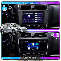 Al Штатная магнитола для Subaru Outback V 2014-2018 экран 9" 2/32Gb CarPlay 4G Wi-Fi GPS Prime Android