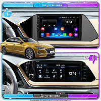 Al Штатная магнитола для Hyundai Sonata VIII (DN8) 2019-2020 экран 10" 2/32Gb Wi-Fi GPS Base Android