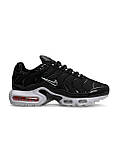 Жіночі кросівки Nike Air Max Plus Triple All Black White, фото 2