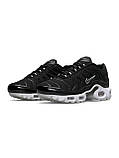 Жіночі кросівки Nike Air Max Plus Triple All Black White, фото 3