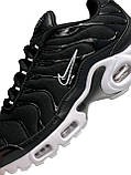 Жіночі кросівки Nike Air Max Plus Triple All Black White, фото 5