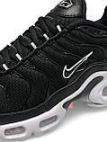 Жіночі кросівки Nike Air Max Plus Triple All Black White, фото 6