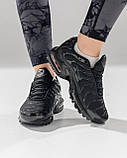 Жіночі кросівки Nike Air Max Plus Triple All Black White, фото 8