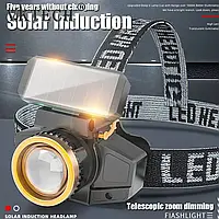 Налобный фонарь с солнечной панелью BL WH 9958A