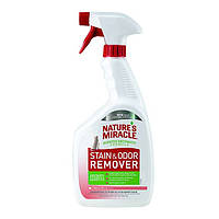 8in1 Nature's Miracle Stain&Odor Remover для удаления пятен и запахов от кошек, с ароматом дыни 946 мл
