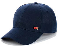 Бейсболка с трендовым патчем LV / мужская кепка пустышка / кепка с патчем NB / бейсболка мужская темно-синяя