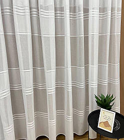 Тюль льон заввишки 2,8 м. біла