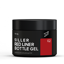 Гель для нарощування Siller Red Liner Bottle Gel №02