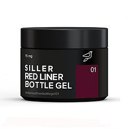 Гель для нарощування Siller Red Liner Bottle Gel №01