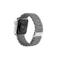 Ремінець Silicone-steel buckle для Apple Watch 42/44/45mm Grey