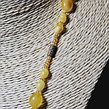 Намисто 100% натуральний бурштин вага 14г довжина 49 см, фото 3