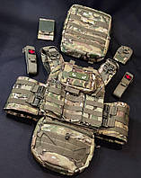 Комплект Плитоноска швидкого скидання з боковими карманами для плит 30x35 + напашник+ та 7 підсумків